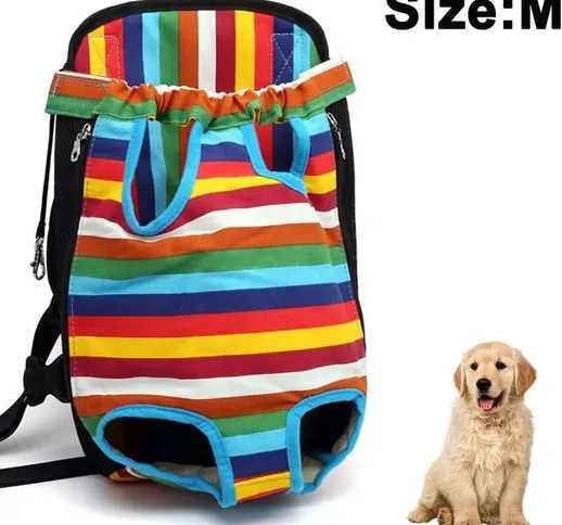 Borsa da trasporto per cani con zaino per animali domestici, zaini con gambe regolabili pe...