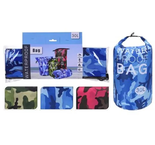 Borsa Impermeabile 30 Lt Colore A Scelta Accessori Tempo Libero Viaggi