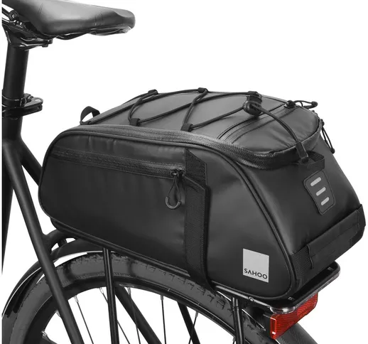 Sahoo - Borsa per bagagliaio del sedile posteriore della bicicletta 8L Borsa per borse lat...