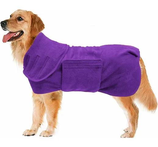 Zqyrlar - Borsa per cani ad asciugatura rapida con asciugamano da bagno per animali in mic...