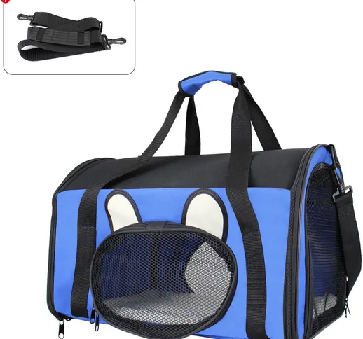 Sacchetto di Trasporto per Animali, Borsa per Cani e Gatti - Materiale: Materiale a Maglia...