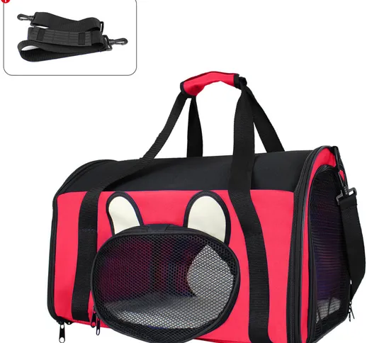 Sacchetto di Trasporto per Animali, Borsa per Cani e Gatti - Materiale: Materiale a Maglia...