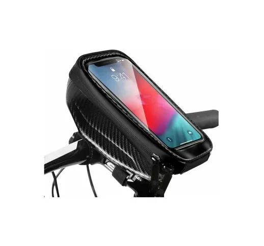 Borsa Porta Celluare Da Telaio Moto Bici Impermeabile Portaoggetti Universale Fino a 6,8 P...