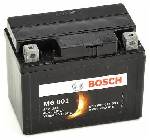 Bosch Auto - Bosch batteria per moto serie m6 001 3ah 40a