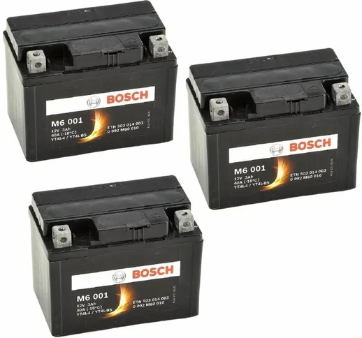 Bosch Auto - Bosch batteria per moto serie m6 001 3ah 40a pezzi 3