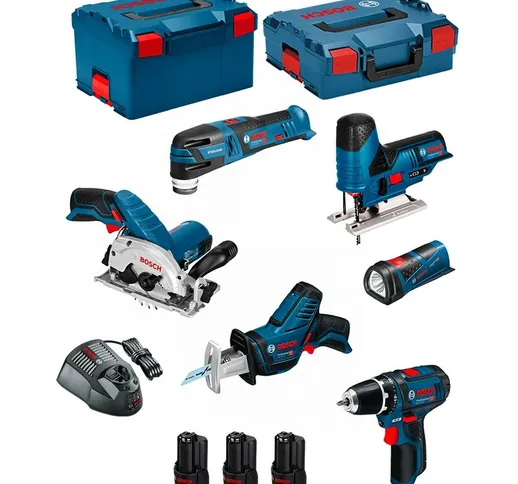 BOSCH Kit 12V BMK6-28CD3 (GSR 12V-15+GKS 12V-26+GST 12V-70+GOP 12V-28+GSA 12V-14+GLI 12V-8...