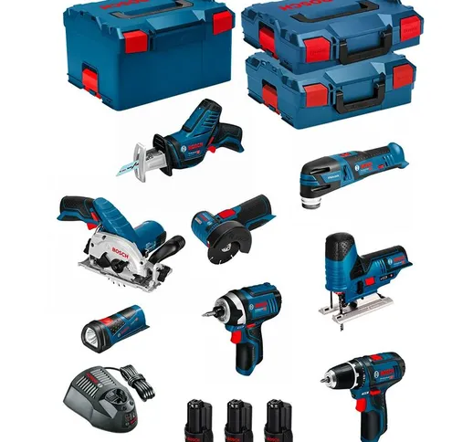 BOSCH Kit 12V BMK8-28BD3 (GSR 12V-15+GDR 12V-105+GKS 12V-26+GWS 12V-76+GST 12V-70+GOP 12V-...