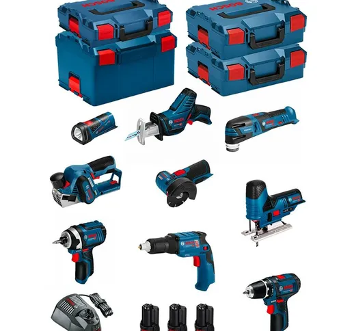 BOSCH Kit 12V BMK9-28CD3 (GSR 12V-15+GTB 12V-11+GDR 12V-105+GWS 12V-76+GST 12V-70+GOP 12V-...