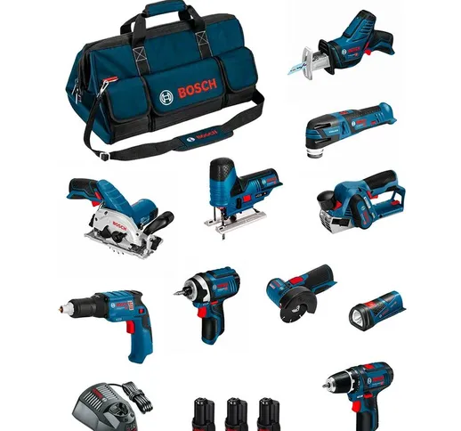 BOSCH Kit BMKB10-28CD3 (GSR12V-15+GTB12V-11+GDR12V-105+GWS12V-76+GST12V-70+GKS12V-26+GOP12...