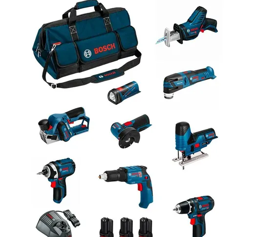 BOSCH Kit BMKB9-28CD3 (GSR12V-15+GTB12V-11+GDR12V-105+GWS12V-76+GST12V-70+GOP12V-28+GSA12V...