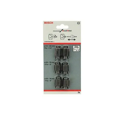 Set di 6 adattatori per seghe a tazza 14-30 mm bosch