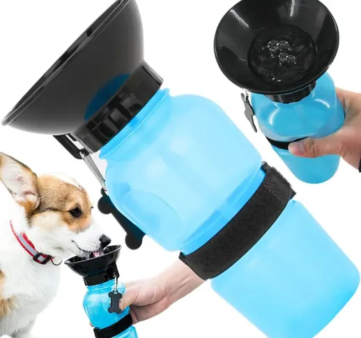 Bottiglia d'acqua per cani da viaggio Bottiglia d'acqua per cani Bottiglia d'acqua portati...
