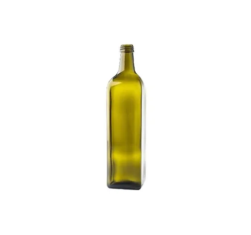Bottiglia in vetro Marasca alleggerita 1000 ml specifica per la conservazione di olio imbo...