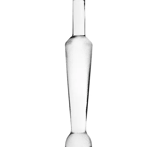 Bottiglia in vetro per distillati e liquori 'Armony Rigata' da 200 mL -Confezione da 60 pe...