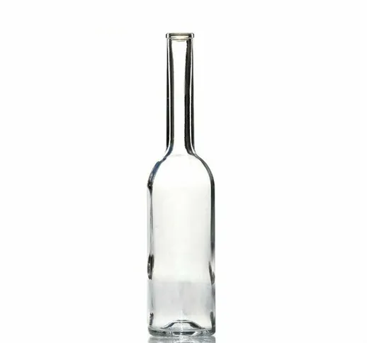 Bottiglia in vetro per distillati vino e liquori modello 'Opera' trasparente -200 mL / Con...