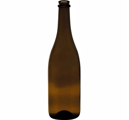 Bottiglia in vetro per vino 'Champagne' con imboccatura a tappo di sughero 750 mL -Confezi...