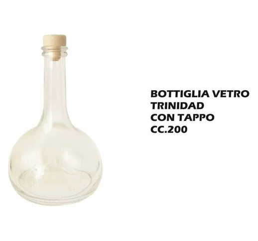 Bottiglia Vetro Trinidad Cc.200 Con Tappo