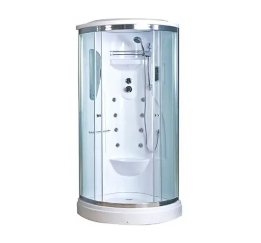 Box doccia ad angolo modello kilimangiaro con idromassaggio mm 900 x 900 x h2150