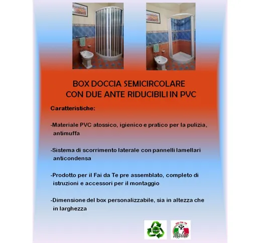 Box Doccia Semicircolare 90X90 Apertura Laterale