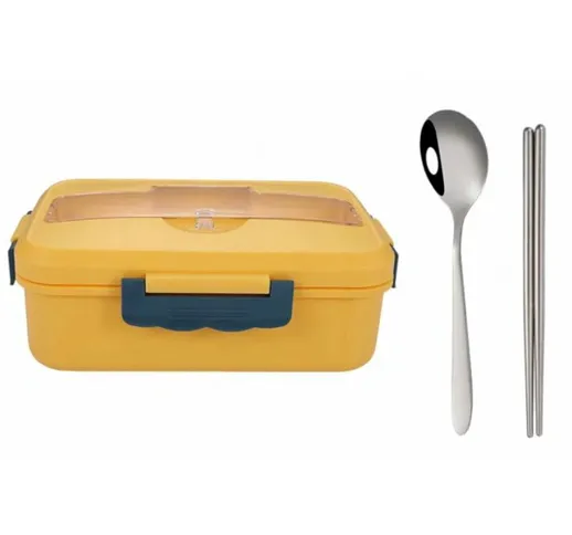 Box per bambini impermeabile per bambini, cinque scomparti in stile Bento in stile Bento -...