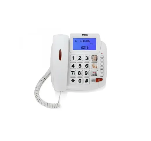 Bravo 90 Telefono analogico Bianco Identificatore di chiamata - 