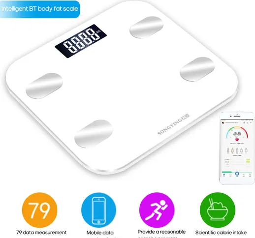 BT Body Intelligent Fat Scale Bilancia pesapersone Regalo ad alta precisione per l'assiste...