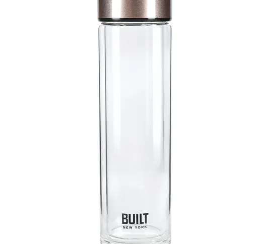  - Time Bottle de Bottiglia d'acqua isolata de Vetro de Borosilicato con tappo de Acciaio...