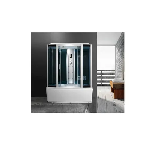 Cabina con vasca idromassaggio, sauna, bagno turco, cromoterapia 170x88cm full optional Si...