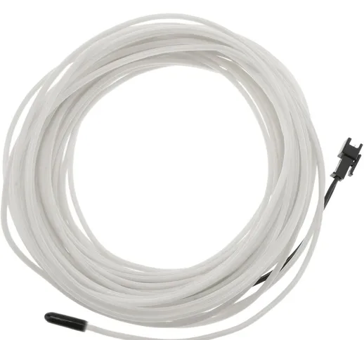 CableMarkt - Cavo elettroluminescente 3,2 mm con alimentazione bianco-blu 10 metri