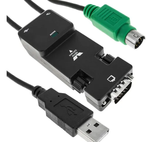 Adattatore VGA USB PS2 per controller KVM tramite cavo UTP Cat.6 - Rackmatic