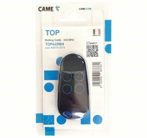 Came - Trasmettitore Rolling Code 4 Canali a 433,92 Mhz Top44rbn 806ts-0270