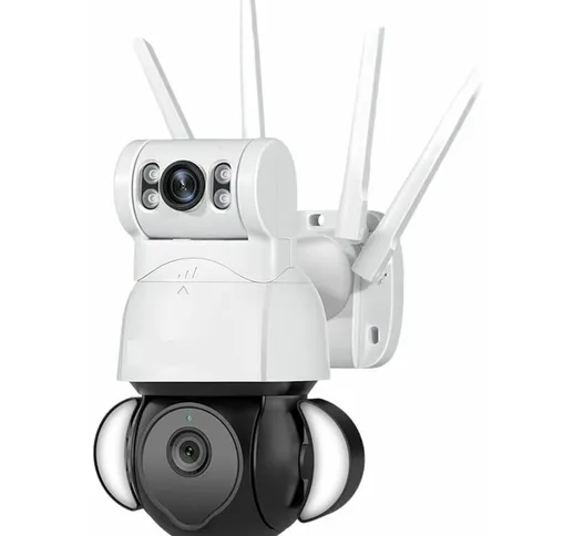 Maka - camera video sorveglianza 4k hd notturna wireless controllo remoto 360 gradi