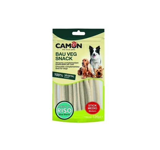 Bauveg Snack Medium 100% Vegetal con Amido di Riso da 6 pz - Camon