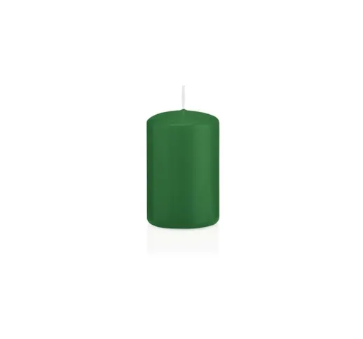 Candela Cilindrica 5X8 Cm Verde Scuro
