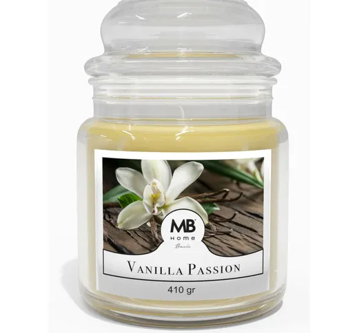 Candela Profumata 410 Gr In Cera Vegetale Vasetto In Vetro Vanilla Passion