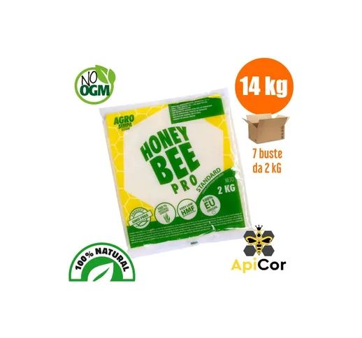 Candito Api Honey Bee pro standard 14 kg Buste da 2 kg Nutrizione Apicoltura Nutrimento Su...