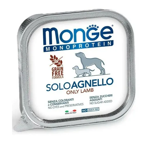 Monge - Cane - Solo Agnello size 150 gr