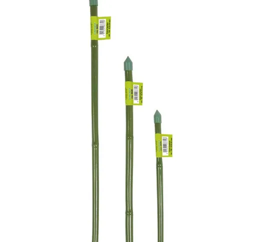 Canna bamboo plastificato h. 180 cm. ø 14/16 mm. verde (confezione 50 tutori)