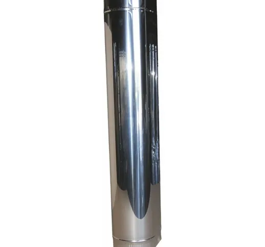 Tecnometal - Canna fumaria - tubo ovale acciaio inox 304 per scarico fumi dimensioni lxp (...