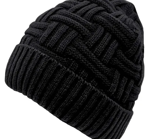 Cappello lavorato a maglia per uomo Cappello invernale Chalier berretto invernale caldo co...