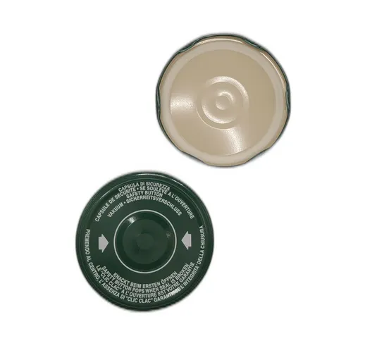 Opiros - capsule con flip clic clac mm.70 coperchi per barattoli vetro pz.20