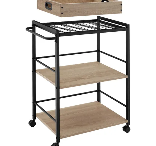 Carrello portavivande Worcester 65x41,5x87cm - Carrello portavivande, carrello da cucina,...