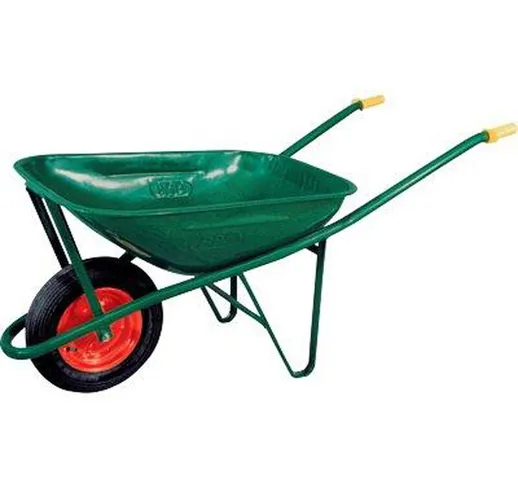 CARRIOLA GIARDINO EDILIZIA VASCA ACCIAIO VERNICIATO CARICO 75Lt BPA ITALY