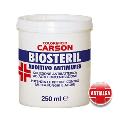 Colorificio Carson - Carson biosteril additivo antimuffa 250 ml potenzia pitture contro mu...