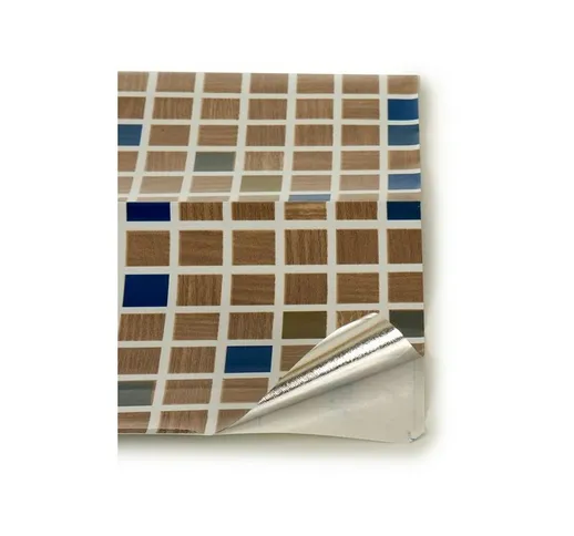 Bigbuy Home - Carta adesiva Mantovana Quadrati (60 x 90 x 1 cm)