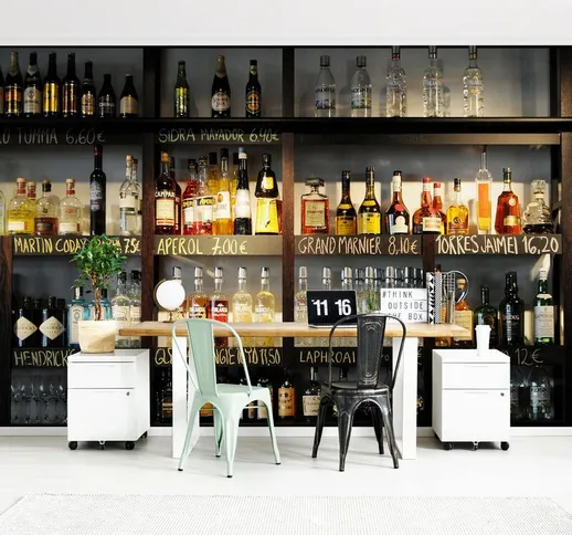  - Carta da parati adesiva cucina - Drink Bar Lovers Dimensione H×L: 190cm x 288cm