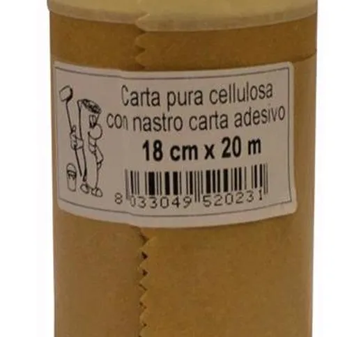 Carta per mascheratura con adesivo Altezza 18 cm Rotolo 20 metri