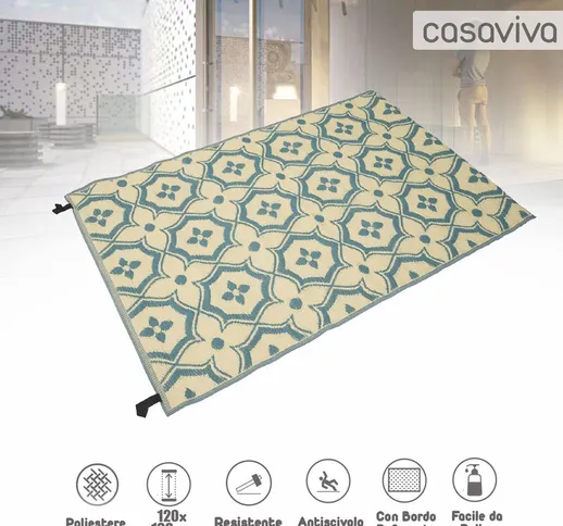 Casaviva - Tappeto per Esterni ed Interni cm 120 x 180 in polipropilene effetto Stuoia Mod...