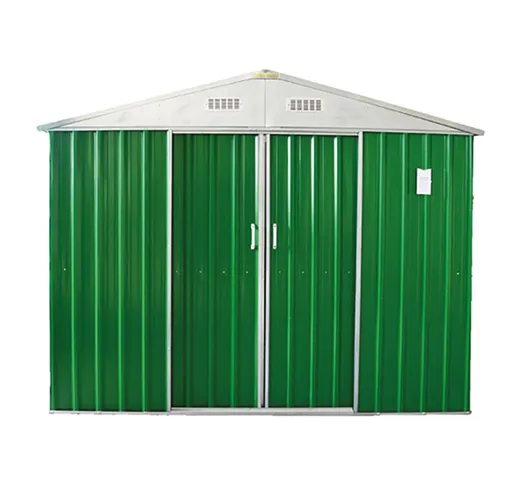 Tooltek - casa casetta box porta attrezzi giardino 0,27mm ripostiglio 187x172x194cm
