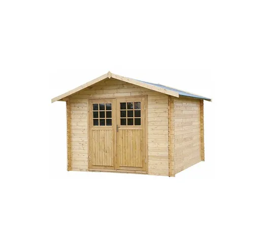 Casetta in legno da giardino 310x310 cm 10mq blockhaus 25 mm mod.GROSSETO. Ideale per prot...